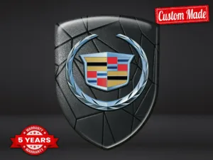 Cadillac Pegatinas Silicona Acabado Superior Etiquetas Elegantes ST